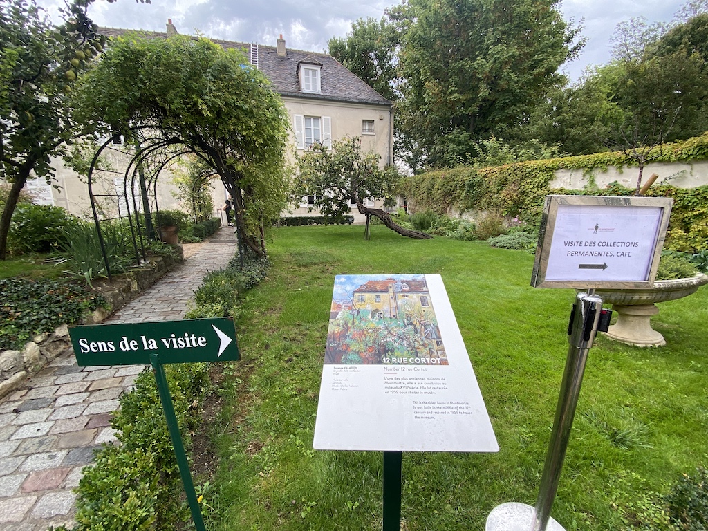 Renoir-Gärten im Musée de Montmartre nahe Sacré-Cœur in Paris